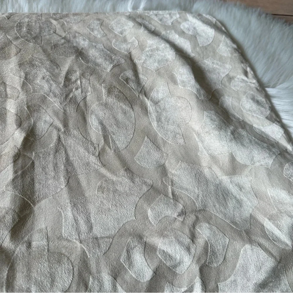 Z Gallerie Velvet Two Shams Pillow Cases Ivory